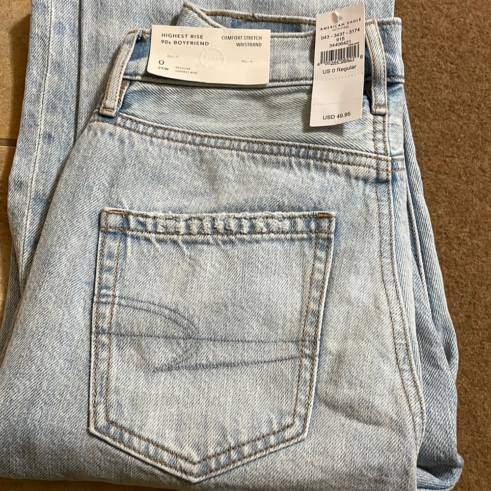 American eagle high rise boyfriend jeans